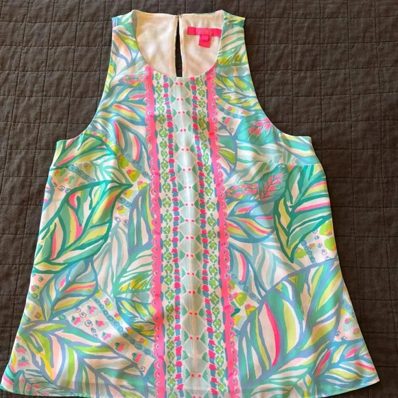 Lilly Pulitzer Lyle Maraca My World Top Size Small - Picture 1 of 6